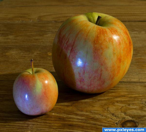 big and small apple